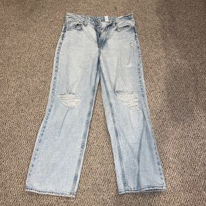 h&m lightwash jeans size 8